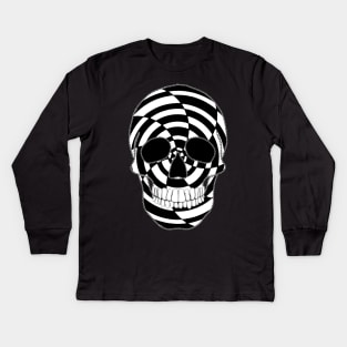 Two Tone Skull Kids Long Sleeve T-Shirt